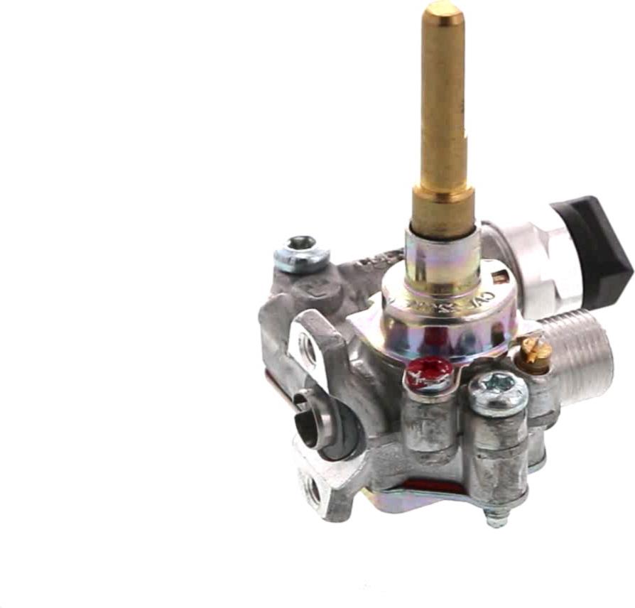 ROBINET Plaque 0,60mm TC ROUGE-BLANC LAITON