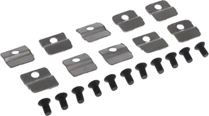 KIT POELE FIXATION VITRE (patte+vis unitaire)