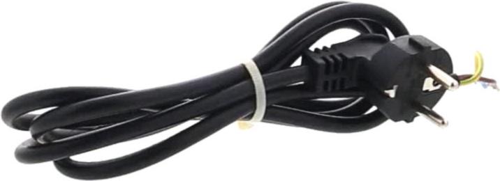 CABLE Cuisinière ALIMENTATION 3G1.5 1.55m NOIR AVEC PRISE SANS BORNIER