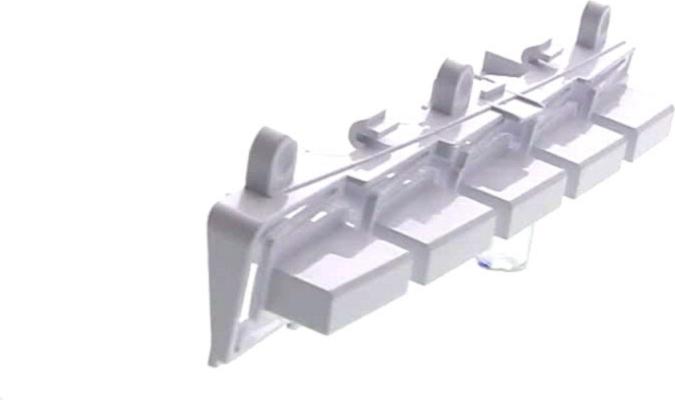 BOUTON Lave-Linge POUSSOIR BLANC F2 (ensemble de 5)