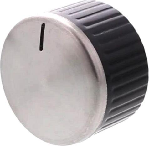 MANETTE Plaque GAZ NOIRE INOX