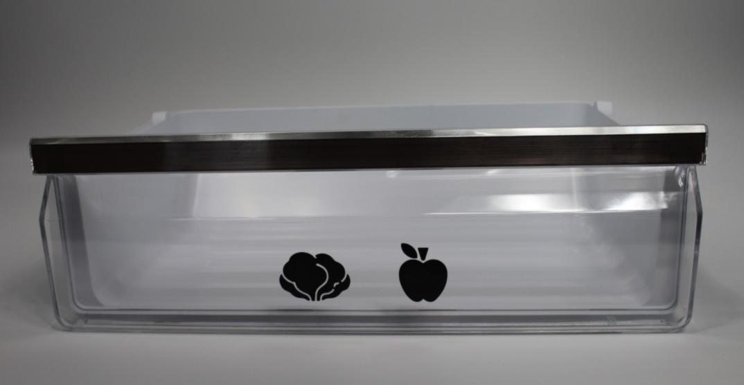BAC Froid LEGUMES Blanc FACADE TRANSPARENT CLAIR 477*154*332 50113081000U+1002C