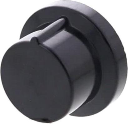 MANETTE Plaque NOIRE 38*23 méplat 12h 6mm 14mm