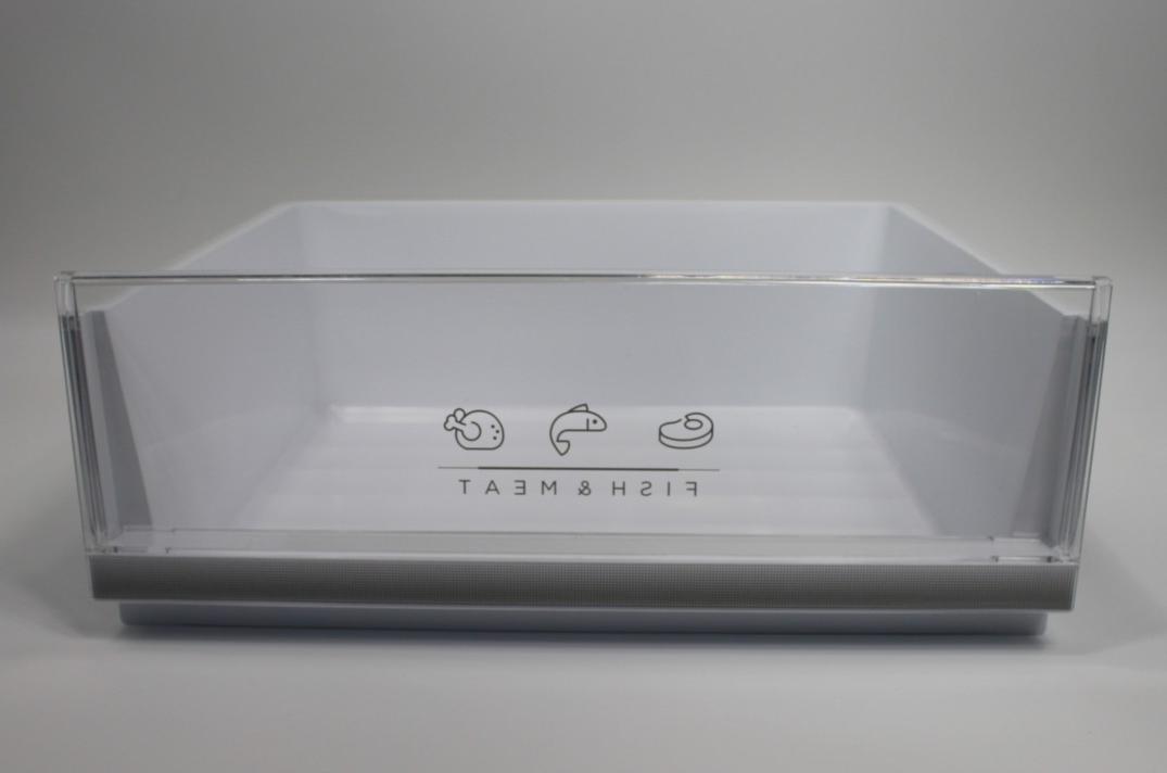 BAC Froid LEGUMES Inférieur Blanc FACADE TRANSPARENT CLAIR 442*175*415