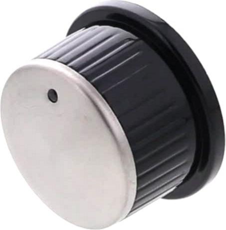 MANETTE Plaque NOIRE/INOX 41*24 12h 6mm 15mm