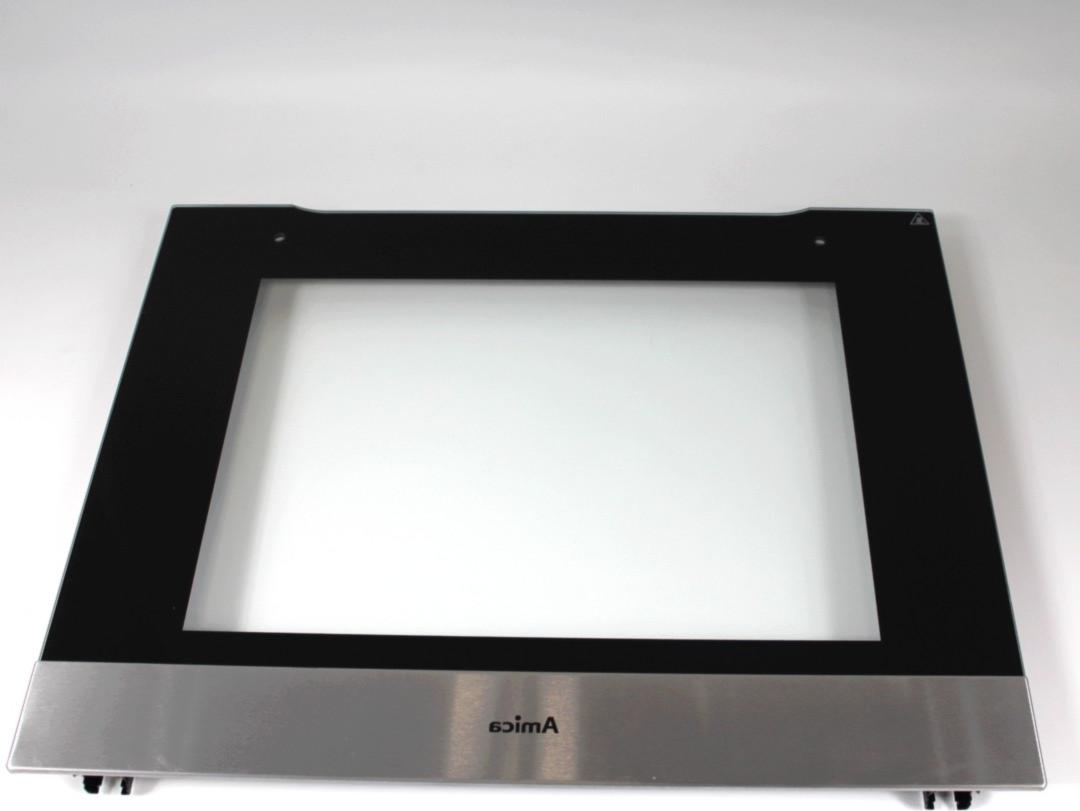 VITRE Four PORTE FOUR NOIRE PROFIL Inférieur 594*467 (entraxe 410MM)