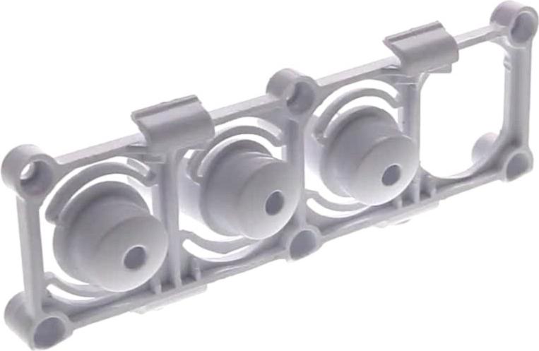 BOUTON Lave-Linge POUSSOIR Blanc (lot de 3 + support) ZEPHYRUS