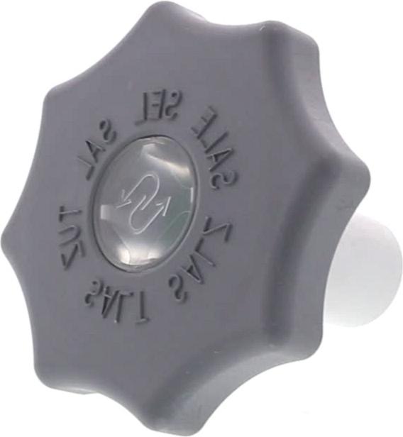 BOUCHON Lave-Vaisselle BAC SEL + INDICATEUR 84mm GRIS FONCE