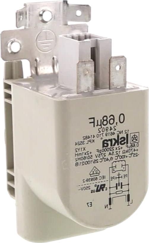 CONDENSATEUR Sèche-Linge ANTIPARASITE 0.22UF(X1)+2+15NF