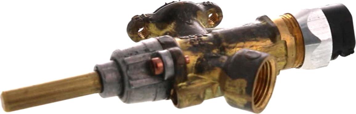 ROBINET Cuisinière Semi-rapide ROUGE-JAUNE LAITON