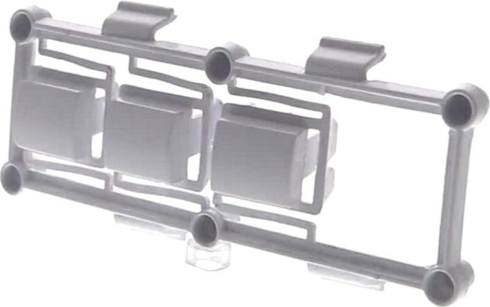 BOUTON  Lave-Linge POUSSOIR Blanc (lot de 3) LISSOTIS